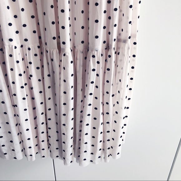 Polka Dot Lined Mesh Dress - Picture 4 of 6